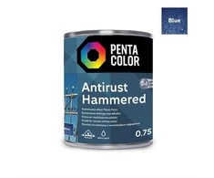 Pentacolor PAINT PENTAC ANTIRUST HAMMERED BLU 750ML
