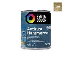 Pentacolor PAINT PENTAC ANTIRUST HAMMERED GLD 750ML