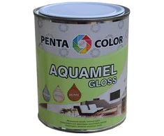 Emaliniai dažai, universalūs Pentacolor Aquamel, blizgus, 0.7kg, geltona sp.