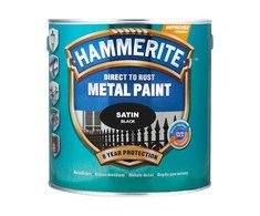 Metalo dažai HAMMERITE SMOOTH FINISH, blizgūs, juodos sp., 5 l