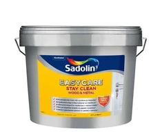 Nešvarumus atstumiantys sienų dažai SADOLIN EASYCARE WOOD&amp;METAL, matiniai, BW bazė, 4,7 l