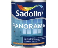 Langų ir durų dažai SADOLIN PANORAMA, pusiau blizgūs, baltos sp., 1 l