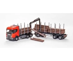 Emek Miškovežis su priekaba ir kranu "Scania CR" 77 cm, 3+