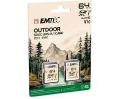 Atminties kortelė Emtec SDXC 64GB UHS-I U1 V10 Outdoor 2 pcs