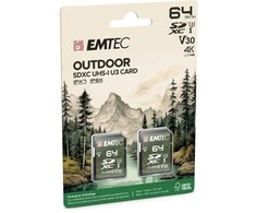 Atminties kortelė Emtec SDXC 64GB UHS-I U3 V30 Outdoor 2 pcs