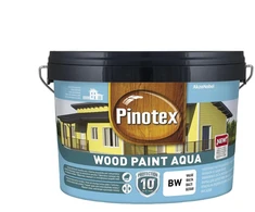 Medinių fasadų dažai PINOTEX WOOD PAINT AQUA, BW bazė, 9 l
