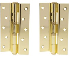 Haushalt Durų lankstas, 125 mm x 75 mm x 2.5 mm, žalvario sp., 2 vnt.