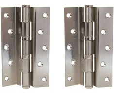 Haushalt Durų lankstas, 125 mm x 75 mm x 2.5 mm, nikelio sp., 2 vnt.