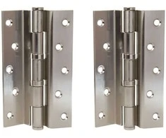 Haushalt Durų lankstas, 125 mm x 75 mm x 2.5 mm, nikelio sp., 2 vnt.