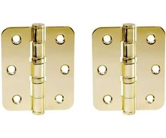 Haushalt Durų lankstas, 63 mm x 75 mm x 2.5 mm, žalvario sp. 2 vnt.