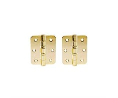 Haushalt Durų lankstas, 63 mm x 75 mm x 2.5 mm, žalvario sp. 2 vnt.