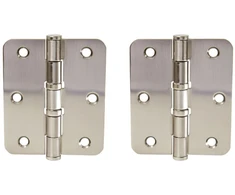 Haushalt Durų lankstas, 75 mm x 88 mm x 2.5 mm, nikelio sp., 2 vnt.
