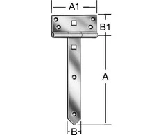 0521594 VYRIS T-FORMOS 400X38MM DAŽ JUODA VORMANN