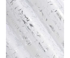 Eurofirany Dieninė užuolaida Feza, balta sp./sidabro sp., 140 cm x 250 cm