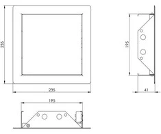 Europlast Apžiūros liukas rlmp2020 200x200mm
