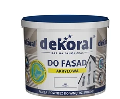 Fasadiniai dažai Dekoral Polinit, balti, 10 l