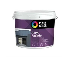 Fasadiniai dažai Pentacolor Acrylic Facade, balti, 3 l