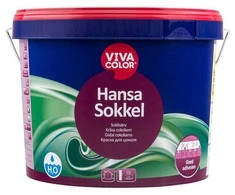 Cokolių dažai VIVACOLOR HANSA SOKKEL, A bazė, 9 l