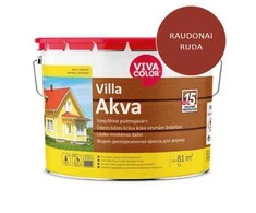 Medinių fasadų dažai VIVACOLOR VILLA AKVA, raudonai rudos 2669 sp., 9 l