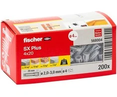 Fischer Universalus kaištis SX Plus 4x20 mm, 200 vnt.