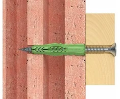 Fischer Univ. kaištis UX Žalias 6 x 50 R su žiedeliu 40 vnt.