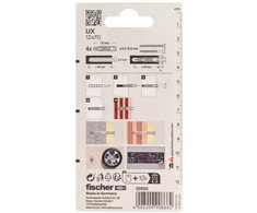 Fischer Kaiščiai UX 12 x 70 mm, 4 vnt.