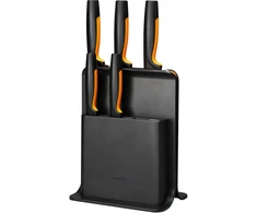 Fiskars FF 5 peilių rinkinys plastikiniame bloke