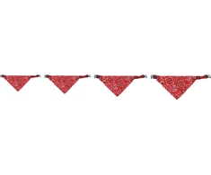 Flamingo DOG COLL BANDANA PINTO Raudonas 40-65CM 25MM