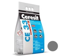 Plytelių siūlių glaistas CERESIT CE33 SUPER 13, antracito pilkos sp., 2kg