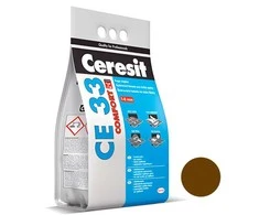 Plytelių siūlių glaistas CERESIT CE33 SUPER 58, tamsiai rudos sp., 2kg