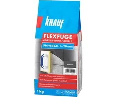 Plytelių siūlių glaistas KNAUF FLEXFUGE UNIVERSAL ANTHRAZIT, 1-20 mm, antracito sp., 1kg