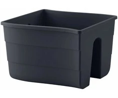 FORM PLASTIC Vazonas balkonui 30cm juodas