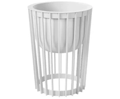 FORM PLASTIC Gėlių vazono stovas Standy1, įdėklas D24cm, baltas