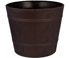 FORM PLASTIC Gėlių vazonas Woody 5 rudas