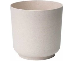 FORM PLASTIC Dekoratyvinis gėlių vazonas Satina Eco Ø15cm H14.9cm plastik./švies.rudas