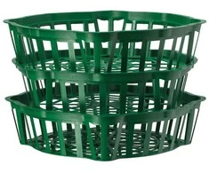 FORM PLASTIC Stādīšanas grozs Diana, plastmasa, zaļa krās.