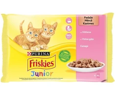 FRISKIES® Junior“ rinkinys padaže su vištiena 0.340 kg