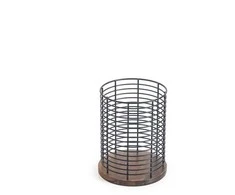Domoletti Stalo įrankių organizatorius D863D, 13,5 cm x 13,5 cm x 17 cm, plienas/medis, juodas/medis