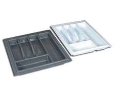 Stalo įrankių dėklas Rejs, 23 cm x 43 cm, plastikas, pilka sp.
