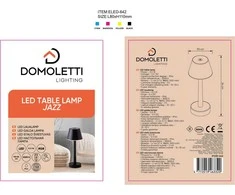 Domoletti STALINĖ LEMPA JAZZ LED IP54