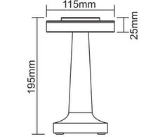 Stalinis šviestuvas Domoletti RODEO ETLED-53C, LED, 0.5W