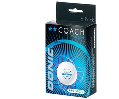 Stalo teniso kamuoliukas Donic Coach, 40 mm, 6 vnt.