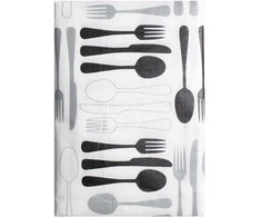 Staltiesė Splendid FORK, balta/juoda, 150 x 180 cm