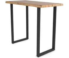 Galds Domoletti U LEGS, melna krās./koka krās., 120 cm x 60 cm x 100 cm
