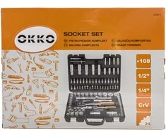 Grąžtas Okko Wickwick GALVUTIŲ RINKINYS VG071 1/4 + 1/2 108 vnt.