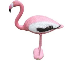 Garden Center Sodo dekoracija „Flamingas“ W004, 59 cm x 21 cm x 75 cm, rožinė.