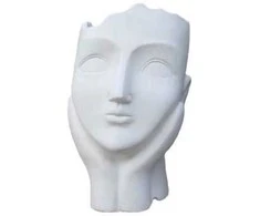 Garden Center Dekoratīvais puķu pods "Seja" LT34633, 27 cm x 21 cm x 34.5 cm, balta krās.