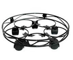 Garden Center Metāla puķu poda paliktnis ar rit.d35 cm