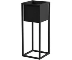 Garden Center Tajemniczy Ogrod FLOWER POT COVER NANTES S Juodas 23X23X60