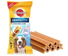 Skanėstas šunims PEDIGREE Dentastix, vidutiniams šunims, 7 vnt, 180 g